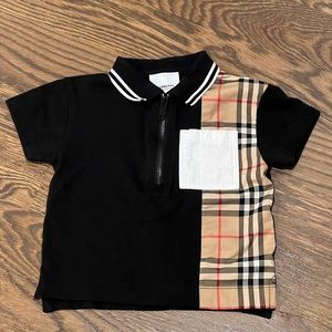 Burberry Check Polo T-shirt Baby Boys 18m LIKE NEW